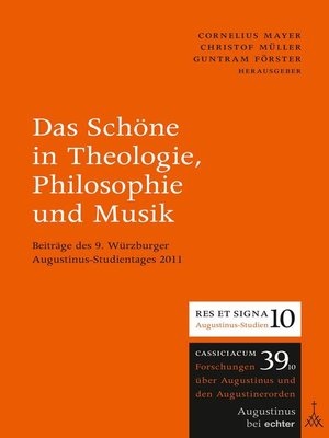 cover image of Das Schöne in Theologie, Philosophie und Musik